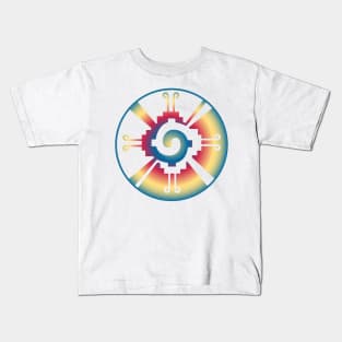 Galactic Butterfly Hunab Ku - aztec symbol Kids T-Shirt